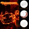 3 Pack Halloween Window Light Spider Witch Hat Pumpkin With Orange Light Hanging Halloween Decoration Light With Suction Cup Hanging Holes