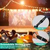 50Ft Decorative Globe String Lights Outdoor Indoor 25Pcs Bulb Light Strings Fairy String Lamps For Garden Lawn Patio Cafe Party