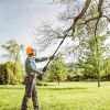 6In Cordless Pole Saw 7.4Ft Maximum Extendable Length 35Ft/S Speed Electric Pole Chainsaw 2Pcs 1.5Ah Batteries And Charger Included For Pruning Trimmi