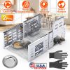 2Pcs Humane Rat Trap Catch And Release Live Mouse Cage Traps With Automatic Continuous Cycle Trapping For Chipmunk Rodent Mouse Small Animals