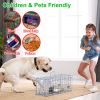 2Pcs Foldable Rat Trap Cage Humane Live Rodent Trap Cage Galvanized Iron Mice Mouse Control Bait Catch With Detachable L Shaped Rod For Kitchen Garden