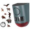 2Pack 3-In-1 Ultrasonic Solar Animal Repeller Motion Activated Animal Repellent With Ultrasonic Sound Alarm Strobe Light 4 Modes Ip55 Waterproof For D