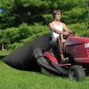 Lawn Tractor Leaf Bag 54 Cubic Feet Standard Garden Waste Collection Bag W/ 112In Opening For Fast & Easy Leaf Collection Riding Lawn Mower Rubbish Ba