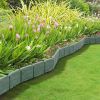 Garden Edging Border,Imitation Stone Effect Garden Lawn Border,No Dig Flexible Lawn Edging and Flower Bed Border (Grey-20)