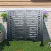 4*2 FT Air Conditioner Fence for Outdoor Units,Metal Privacy Fence Cover, Perfect to Conceal Air Conditioning Units (W540133740)