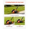 Lawn Edger, 8-inch Blade Length, 12 Amp Electric Edger Lawn Tool, 4000 RPM, with 3-Position Blade Depth, 65 Mn, Pivoting Handle, Dual Wheels