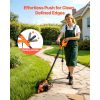 Lawn Edger, 8-inch Blade Length, 12 Amp Electric Edger Lawn Tool, 4000 RPM, with 3-Position Blade Depth, 65 Mn, Pivoting Handle, Dual Wheels