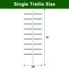 7FT*2FT 2PC This white U-shaped tube climbing trellis is simple and stylish, offering stable support and creating an elegant green space.