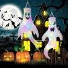 Halloween Decorations Outdoor Decor Hanging Lighted Glowing Ghost Witch Hat Halloween Decorations Indoor Outside Ornaments Clearance Halloween Party L