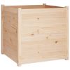 Garden Planter Natural Pine Solid Pinewood 27.6 in Durable