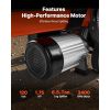 Electric Log Splitter, 6.5 Tons Electric Wood Splitter, 1500W 15 Amp Motor, Portable Firewood Splitting Machine with 6" Wheels