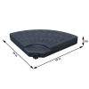 145 lbs Capacity Weighted Cantilever and Offset Patio Umbrella Base in Black (4-Piece) (Shipment from Walmart)