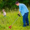 Cordless Grass Trimmer, 37-50.4in Adjustable Pole, 2x1500mAh Rechargeable Batteries, 8000 RPM Powerful Motor, 60° Trimming Angle