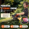 23.2-inch 26CC 2 Cycle Gas Hedge Trimmer, Gas Powered Handheld Hedge Trimmer with Dual Sided Dual Action Blade, 180° Adjustable Trimmer Head