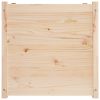 Garden Planter Natural Pine Solid Pinewood 27.6 in Durable