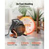 Greenhouse Heater, 1500W Electric PTC Space Heater with Fan, Low & High Heat Modes, 15° Adjustable Angle, Overheat Protection, Portable for Grow Tent