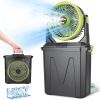 5 In 1 20000mAh 10L Bucket Portable Misting Fan Indoor Outdoor Rechargeable Camping Cooling Fan Work As Air Cooler Humidifier Power Bank & RGB Night L