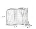 35" X 18" Street Hockey Goal Easy Setup Net Lightweight Portable with Metal Frame for Outdoor Sports
