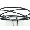 (2 pack) 13IN Round Matte Black Metal Plant Stand