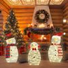 3-Piece 2D Outdoor Snowman Christmas Decorations Yard