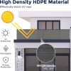 3 x 16 FT Balcony Privacy Screen Fence, UV Resistant Windproof Shade Mesh Fence Cover for Patio, Backyard, Porch, Deck and Garden Privacy