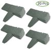 Garden Edging Border,Imitation Stone Effect Garden Lawn Border,No Dig Flexible Lawn Edging and Flower Bed Border (Grey-20)