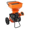 Wood Chipper Shredder Mulcher, 7HP Heavy Duty Gas Powered Engine, 3' Max Diameter 212cc 4.1 kW, 4-Stroke 3-in-1 Woodchipper