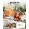 Greenhouse Heater, 1500W Electric Space Heater with Thermostat, Heating Tube Element, 25° Adjustable Angle, IPX4 & Overheat Protection