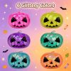 6 Pack Halloween Pumpkin Squishy Stress Balls Toys for Kids Halloween Party Favors Halloween Treat Bags Gifts Stress Relief