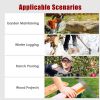 12Inch Electric Cordless Chainsaw With 2Pcs 21V 3.0Ah Battery And Charger Brushless Battery Operated Handheld Chainsaw With Auto Oiler Safety Switch F