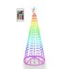 Led Smart Christmas Cone Tree Outdoor Lighted Christmas Tree Light With App Control Remote Control Ip44 Waterproof Timer 210 Modes For Indoor Outside