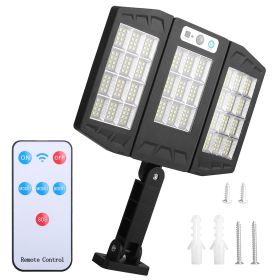 Solar Wall Light Outdoor 264Pcs Led Beads Pir Motion Sensor Remote Control Wireless Lamps Ip45 Waterproof Lighting For Garage Front Door Garden Pathwa