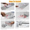Humane Cat Trap Cage Catch Release Live Animal Rodent Cage Collapsible Galvanized Wire For Small Raccoons Beavers Groundhogs Foxes Armadillos