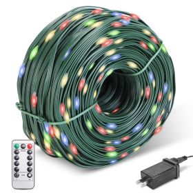 330Ft 1000Led String Lights Outdoor Christmas Decoration Lights With Remote Ip44 Waterproof 8 Lighting Modes 8 Brightness Timer Plug In Fairy Light Xm
