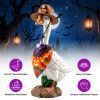 Porch Goose Halloween Costume For 23" Goose Statue Pumpkin Bandana & Cowboy Hat Halloween Yard Decor