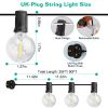 50Ft Decorative Globe String Lights Outdoor Indoor 25Pcs Bulb Light Strings Fairy String Lamps For Garden Lawn Patio Cafe Party