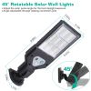 Solar Wall Light Outdoor 72 Led Beads Pir Motion Sensor Remote Control Wireless Lamps Ip45 Waterproof Lighting For Garage Front Door Garden Pathway