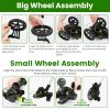 21V Electric Weed Edger Cordless String Trimmer Grass Mower Eater Bush Cutter With 16800Rpm 2X 3000Mah Batteries 3.6-4.6Ft Length 90° Rotatable Angle