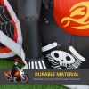 6 Ft Halloween Inflatable Grim Reaper On Motorcycle Outdoor Decoration With Built-In Led Lights, Ip44 Weather-Resistant Blow Up Skeleton Biker With St