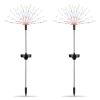 2Pcs Solar Powered Starburst Lights 240 Leds Firework Lamp Garden Path Decor Lights