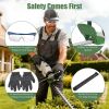 20In Cordless Hedge Trimmer 21V Handheld Bush Trimmer Electric Grass Shrub Trimmer With Dual-Action Blades 0.6In Cutting Diameter Safety Lock Adjustab