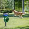 Electric Solar Powered Ultrasonic Animal Repeller 360° Ultrasonic Animal Driver With Motion Sensor Led Flashing Lights Waterproof Outdoor Animal Repel