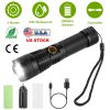 Tactical Led Flashlight Zoomable Rechargeable Search Light Torch 50000Lm W/ 5Modes Sos Night Light For Night Walking Adventures