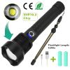 Led Tactical Flashlights 30000Lm Usb Rechargeable Flashlight Water-Resistant Zoomable Led Torch W/ 3 Modes Sos 3200Mah Battery Handheld Flashlights Fo