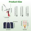 2-In-1 Pole Saw & Fruit Picker With 1.3-13Ft Extendable Stainless Steel Pole Manual Tree Pruner With 65Mn Steel Blade Fruit Picking Basket Storage Bag