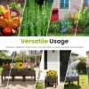 Outdoor Raised Garden Bed With Legs Elevated Planter Box With Self-Watering System For Garden Patio Balcony Vegetables Flowers Herbs Pp Plastic Box Ea