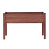 48X24X30In Elevated Raised Garden Bed With Legs, Wooden Planter Box For Outdoor Vegetable Herb Flower Fruit Growing