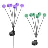 2Packs Solar Scary Eyeballs Lights Outdoor Halloween Decoration Swaying Light Halloween Path Lights Ornaments With Total 12Led Ip65 Waterproof For Yar