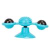 Windmill Cat Toy Turntable Interactive Teasing Pet Toy Wall Mount Turning Tickle Scratch Hair Brush Cat Toy With Catnip Light Ball