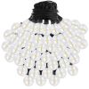50Ft Decorative Globe String Lights Outdoor Indoor 25Pcs Bulb Light Strings Fairy String Lamps For Garden Lawn Patio Cafe Party